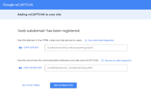 sign up captcha